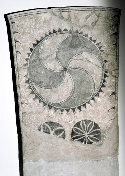 Pietra runica con simbolo solare, VII-VIII secolo da Viking