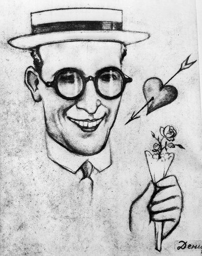 Caricatura di Harold Lloyd da Viktor Deni