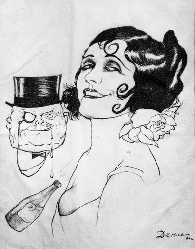 Caricatura di Pola Black da Viktor Deni