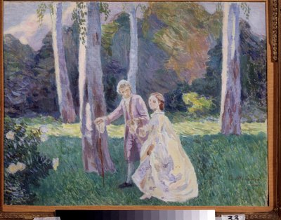 La passeggiata nel parco da Viktor Elpidiforovich Borisov Musatov