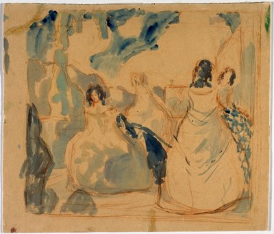 Sulla terrazza, 1901 da Viktor Elpidiforovich Borisov Musatov