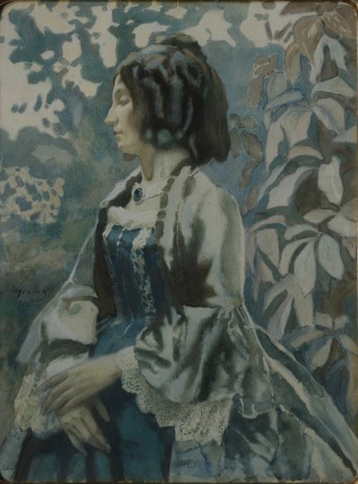 Ritratto di una signora, 1902 da Viktor Elpidiforovich Borisov Musatov