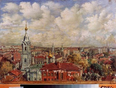 Mosca (Russia) - Dipinto di Viktor Jakovlevich Yakovlev (1844-?), olio su tela, arte russa da Viktor Jakovlevich Yakovlev
