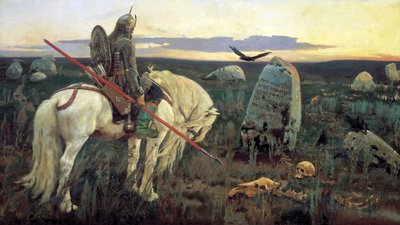 Un cavaliere al bivio da Viktor Mikhaylovich Vasnetsov