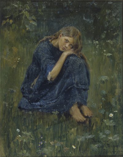 Studio di Alyonushka da Viktor Mikhaylovich Vasnetsov