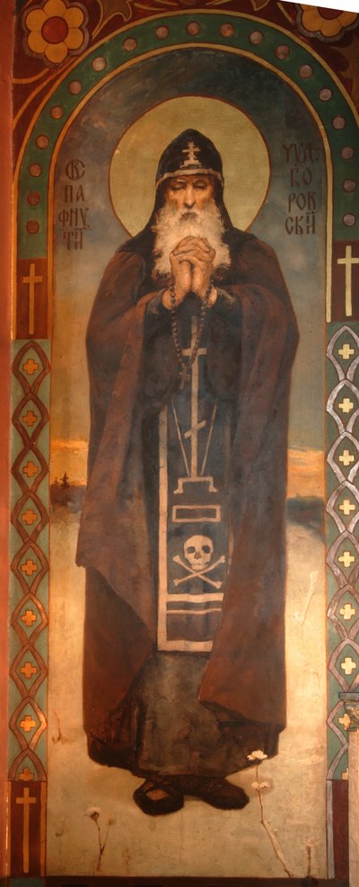 San Pafnuzio di Borovsk, 1885-1896 da Viktor Mikhaylovich Vasnetsov