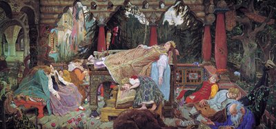 La bella addormentata, 1900-1926 da Viktor Mikhaylovich Vasnetsov