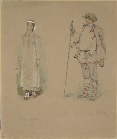 Fanciulla della neve e Lel. Costume per l