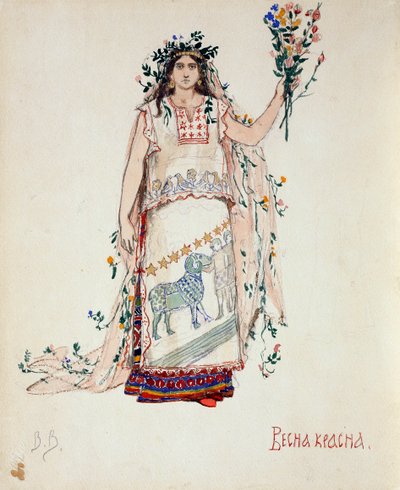 Bellezza primaverile. Costume per l