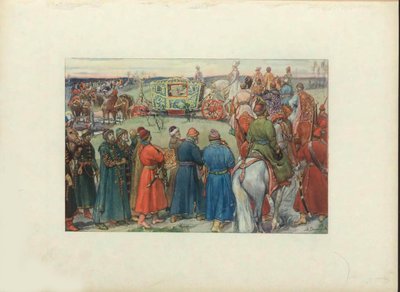 Caccia dello Zar Alexei Mikhailovich, 1896 da Viktor Mikhaylovich Vasnetsov