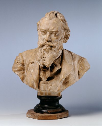 Il compositore Johannes Brahms da Viktor Oskar Tilgner