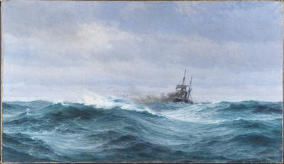 Una nave in tempesta sull