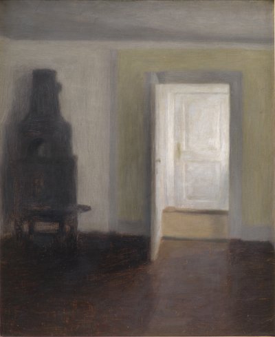 Interno. Una Vecchia Stufa da Vilhelm Hammershøi