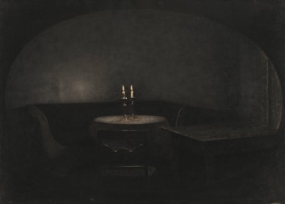 Interno. Luce artificiale da Vilhelm Hammershøi