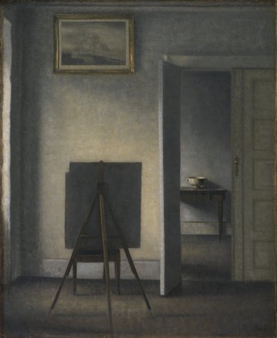 Interno con il cavalletto dell