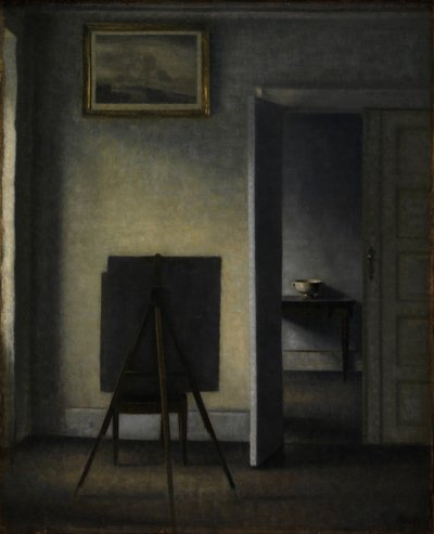 Interno con il cavalletto dell