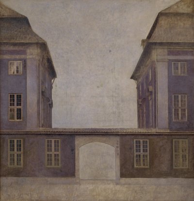 Gli edifici della Compagnia Asiatica, visti da St. Annæ Street, Copenaghen da Vilhelm Hammershøi