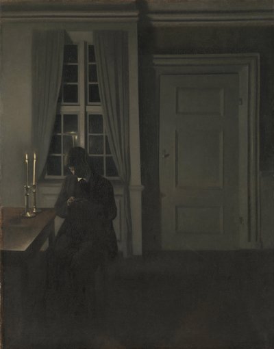 Il collezionista di monete da Vilhelm Hammershøi