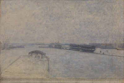 Il porto di Copenaghen visto da Kvæsthusgade da Vilhelm Hammershøi