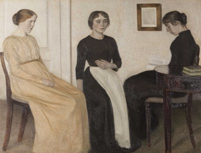 Tre giovani donne da Vilhelm Hammershøi