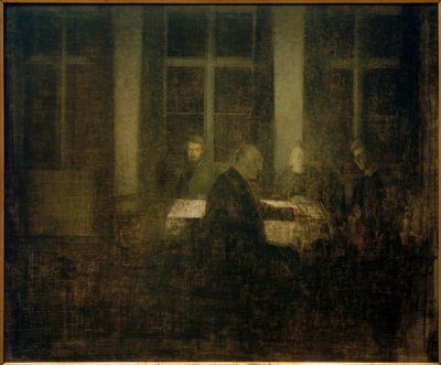 Sera in camera da Vilhelm Hammershoi