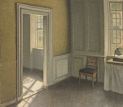 Camera da letto, Strandgade 30 da Vilhelm Hammershoi