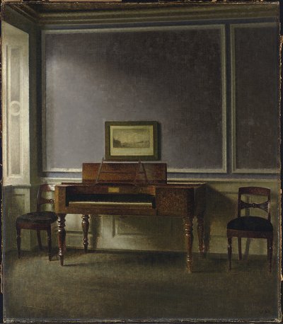 Il vecchio pianoforte. Strandgade 30 da Vilhelm Hammershoi