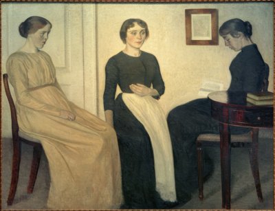 Tre giovani donne da Vilhelm Hammershoi
