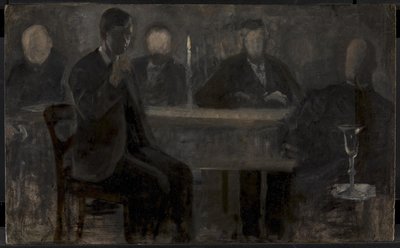 Cinque ritratti. Studio per dipinto nella Thielska Galleriet, Stoccolma da Vilhelm Hammershøi