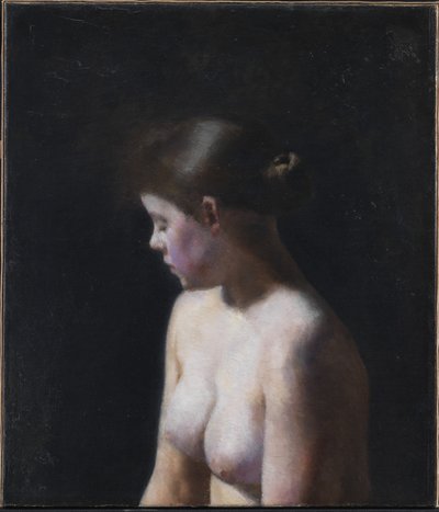Modella femminile nuda da Vilhelm Hammershoi