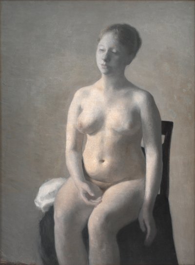 Nudo femminile seduto da Vilhelm Hammershøi