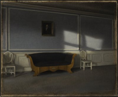 Luce del sole nel salotto III da Vilhelm Hammershøi