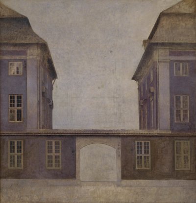 Gli edifici della Compagnia Asiatica, visti da St. Annæ Gade, 1902 da Vilhelm Hammershoi