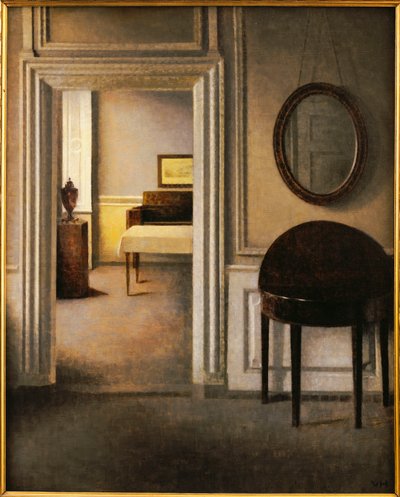 La sala della musica, 30 Strandgade da Vilhelm Hammershoi
