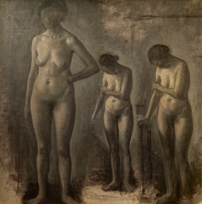 Tre studi di nudo femminile da Vilhelm Hammershoi