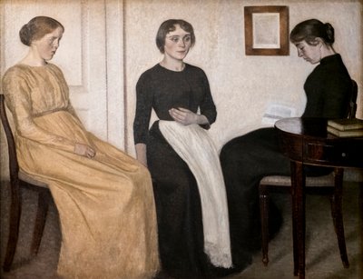 Tre giovani donne da Vilhelm Hammershoi