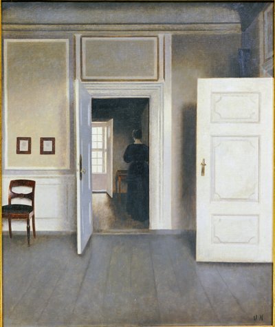 Donna in un interno, Strandgrade 30, 1901 da Vilhelm Hammershoi