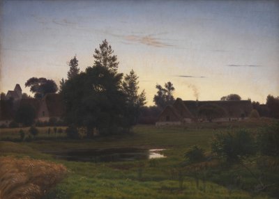 Dopo il tramonto nei dintorni di un villaggio da Vilhelm Kyhn