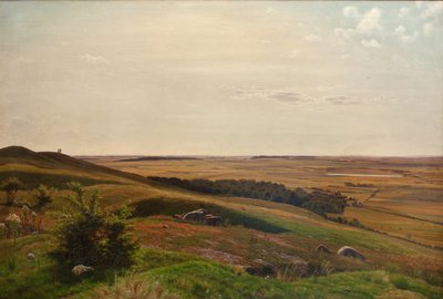 Discesa di montagna vicino a Horsens. Pomeriggio da Vilhelm Kyhn