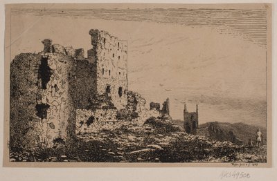 Hammershus a Bornholm da Vilhelm Kyhn