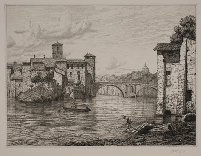 Veduta presso Ponte Rotto a Roma da Vilhelm Kyhn