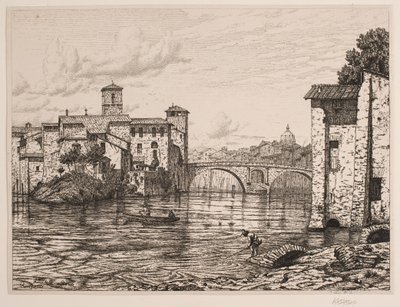 Veduta di Ponte Rotto a Roma da Vilhelm Kyhn
