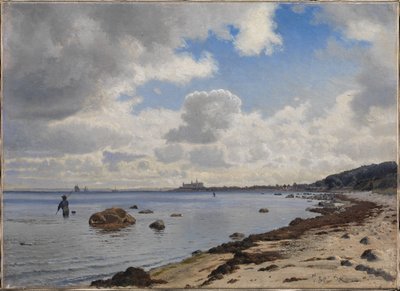 Costa settentrionale della Zelanda con vista su Kronborg da Vilhelm Kyhn
