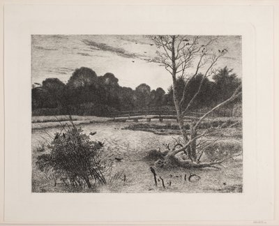 Tramonto in una foresta da Vilhelm Kyhn