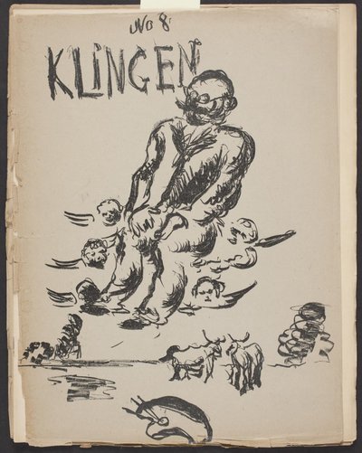 Copertina di Klingen, anno III, n. 8 da Vilhelm Lundstrøm