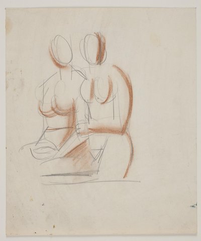 Studio di composizione con 2 donne nude da Vilhelm Lundstrøm