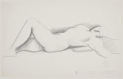 Modello femminile sdraiato da Vilhelm Lundstrøm