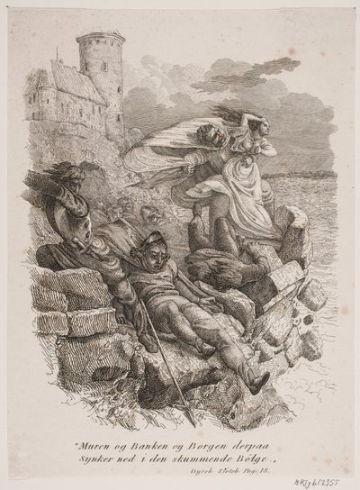 Vignetta per la raccolta di poesie di Th. Wiborg "Un accordo in minore" da Vilhelm Pedersen