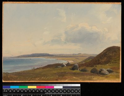 Vista verso Hesbjerg dalla tenuta di Hornbaek, 1857 da Vilhelm Peterson