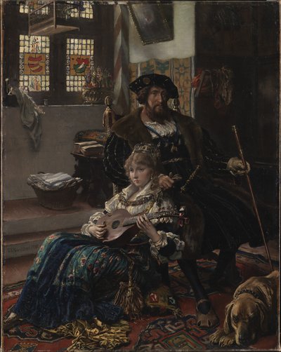 Cristiano II e Dyveke da Vilhelm Rosenstand
